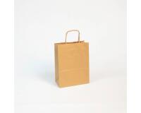 Paq.25 sacs kraft brun vergé, 16x8x21cm - Kraft