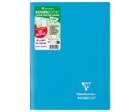 Cahier piqué Koverbook A4 96 pages grands carreaux couverture polypropylène opaque 100% recyclé