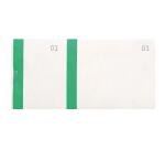 Bloc vendeur à bande couleur 100 feuillets double numérotage - Format 6,6x13,5 cm