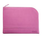 Rhodiarama pochette zippée en simili cuir - taille L (21x28 cm) - Lilas