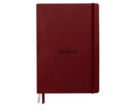 Rhodiarama Goalbook Creation rembordé rigide A5 100p papier lavis technique blanc uni 200g avec élastique - Lie de vin