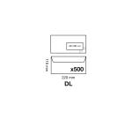Peel and seal 110x220 mm 80 gsm envelope with 45x100 mm window - White