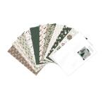 PAPIERS IMPRIMÉS, Bloc de 20 feuilles à motifs 160g/m2 au format A4 (21x29,7cm) + 1 idée créative - Noël cosy - Multicolore