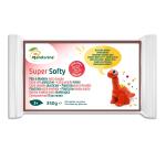 Darwi pâte à modeler Super Softy 350 g, brun