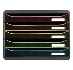 Module de classement Big Box Plus horizon 5 tiroirs Glossy