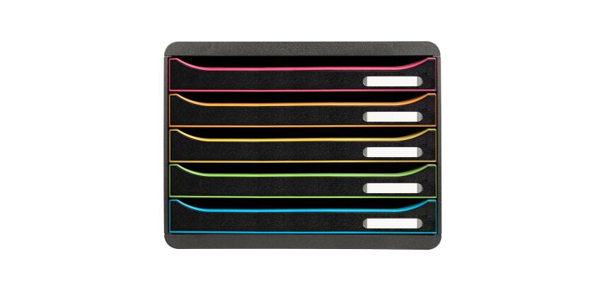 Module de classement Big Box Plus horizon 5 tiroirs Glossy