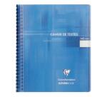 Cahier de textes reliure intégrale Koverbook 17x22cm 148 pages grands carreaux couverture polypropylène transparent - Assortis