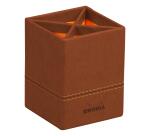 Rhodiarama Stifteköcher aus Kunstleder, 8x8x11cm - Kupfer