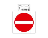 Panneau PP adhésif antidérapant Sens interdit 10 cm - Rouge