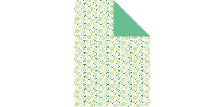 DECORATIV', Paquet de 25 feuilles 160g/m2 au format 21x29,7cm - Fraîcheur citron 4 - Multicolore
