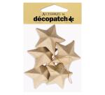 Sachet de 5 étoiles 3x11,5x18cm - Kraft
