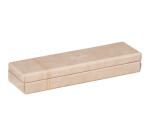 Rhodiarama pennendoos in Italiaans kunstleer 21x5,5x3 cm - Beige