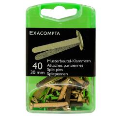 Caja de 40 clips Exacompta cruzados 30mm