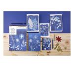 Cyanotype, Carnet cousu fil A5 14,8x21 cm, 64 pages, ligné, ass.