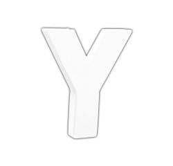 Petite lettre Y 12cm - Blanc