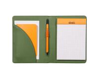 Rhodiarama livret porte-bloc N°13 pour bloc ou carnet format A6 - Sauge