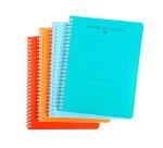 Texteintegrierte Bindung 8000 POLYPRO 17x22 cm 124 Seiten große Kästchen 90 g - Sortiert
