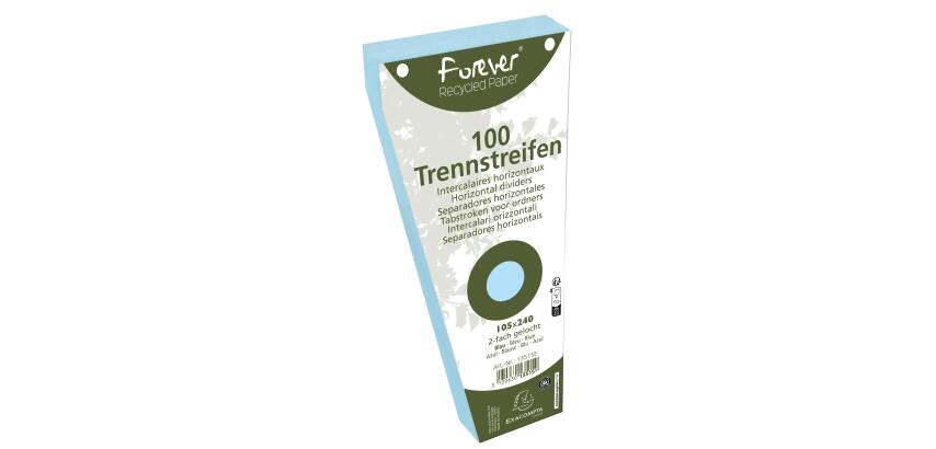 FOREVER® Pak van 100 trapezium tabstroken met perforatie 180g - 105x240mm