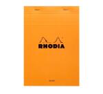 Rhodia Orange Head Stapled Pad No16, Plain, A5 - Orange|