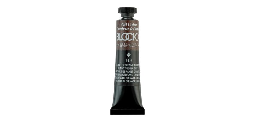 Peinture à l'huile extra-fine tube 20ml - Terre de Sienne foncée