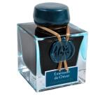 Encre 1670 à paillettes dorées 50ml - Vert emeraude