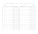 Agenda de bureau Banquier large Euro et cents 17,5 x 28 cm Journalier 2 volumes 2027 - Noir
