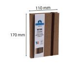 Naturheft 170x110, 192 linierte Seiten - Braun