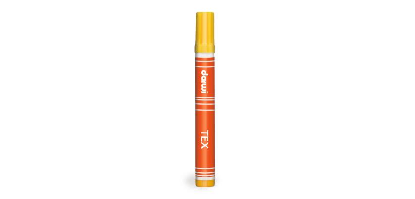 DARWI TEX, Textilmarker, Spitze 3mm, Inhalt 6ml, Perlmuttgelb - Goldgelb