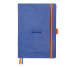 Rhodiarama Goalbook A5 mit flexiblem Einband, 120 Blatt 90g weiß, Dot/punktkariert - Saphir