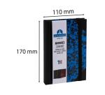Carnet Marbre 170x110, 192 pages lignées - Bleu
