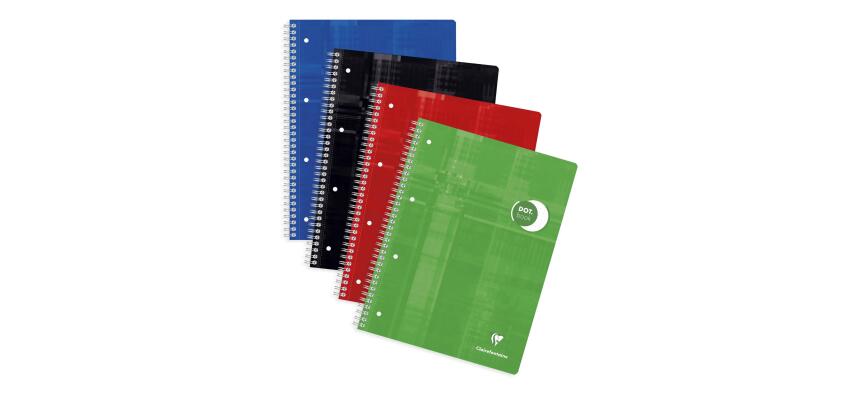 Dot Book cahier reliure intégrale 22,5x29,7cm 160 pages détachables perforé 4 trous DOT - Assortis