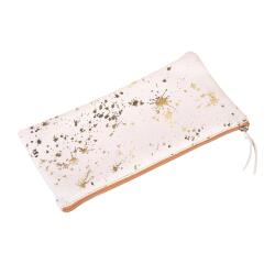 COSMICUIR suede Pennenzak 22x11 cm - Doré
