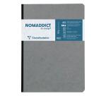 Clairefontaine Nomaddict Notebook - A5 - Grid - 96 Sheets - 90gsm - Clothbound - Grey