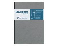 Carnet brochure Age Bag A5 192 pages petits carreaux - Gris