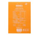 dotPad - bloc agrafé Rhodia N°16 14,8x21 cm dot 80 feuillets 80g - Orange