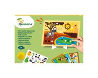 Coffret pâte à modeler gommettes animaux - Vert