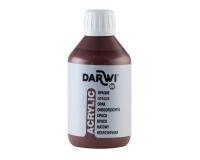 DARWI Acrylfarbe opak, Flasche 250ml, Dunkelbraun - Dunkelbraun