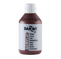 DARWI Acrylfarbe opak, Flasche 250ml, Dunkelbraun - Dunkelbraun