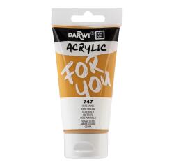 Darwi For You, Acrylfarbe, Tube 75 ml - Ockergelb|