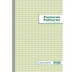 Manifold Factures 29,7x21cm 50 feuillets double autocopiant Billingue