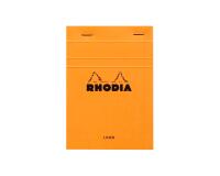 Bloc agrafé Rhodia N°13 10,5x14,8 cm 80 feuillets ligné 80g - Orange