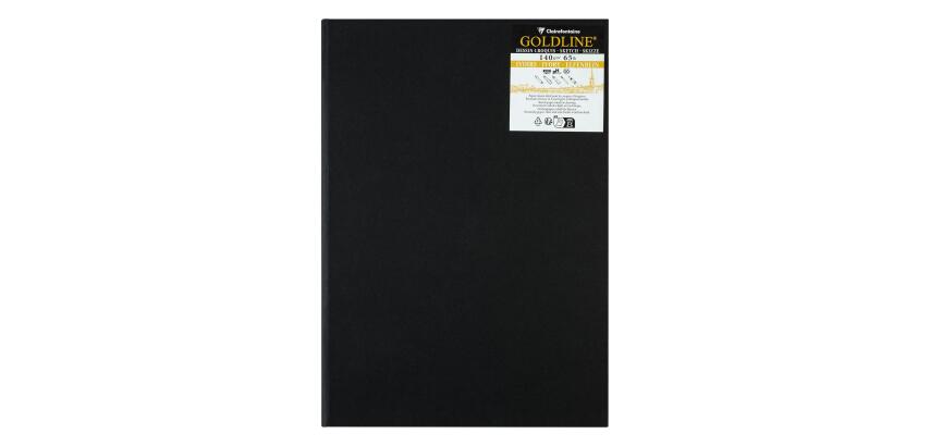 Goldline carnet rembordé rigide 40F A4 140g portrait - Ivoire