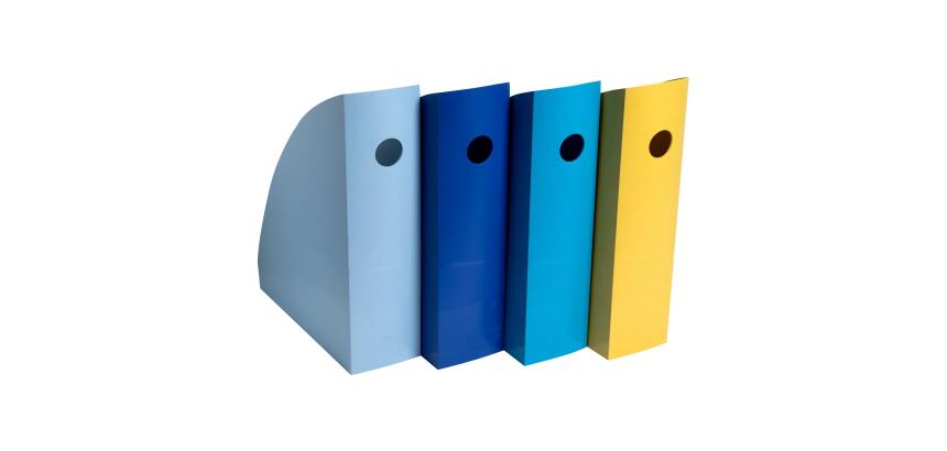 Set mit 4 Stehsammlern MAG-CUBE, Bee Blue - Farben sortiert