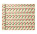 Pap.80g, Tiny Rolls 5x0,35m, Fleurs rges - Rouge