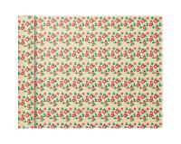 Pap.80g, Tiny Rolls 5x0,35m, Fleurs rges - Rouge
