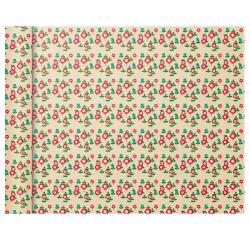 Tiny Rolls 80g, 5x0.35m, Rode bloemen - Rood