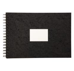 Carnet de Voyage aquarelle spiralé 20F A4 300g - Noir