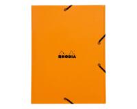 Rhodia chemise à élastiques 3 rabats 24x32 cm - Orange