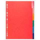 Intercalaires Carte lustrée 225 g avec onglets renforcés - 6 positions - A4