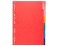 Divider Pressbd A4 225g 6P ColouRed - Assorted colours